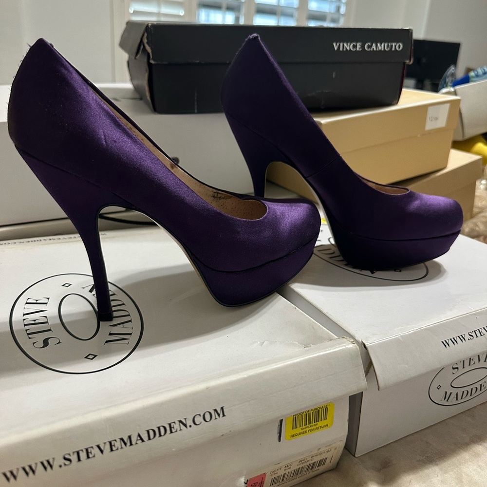 Steve Madden Deep Purple Heels